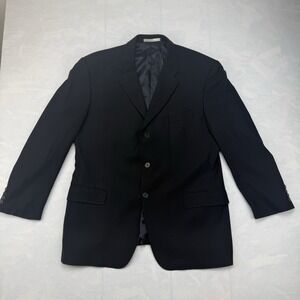 Joseph Abboud Black Wool Blazer Sport Coat Men's 43R Made USA